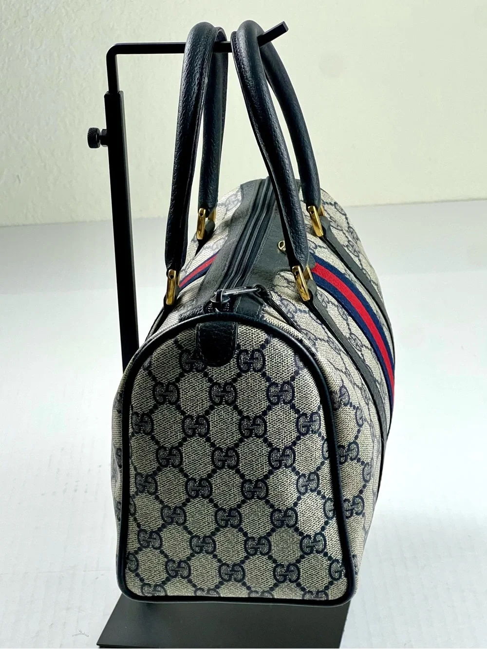 Authentic Vintage Gucci Accessory Collection GG Supreme Boston Bag